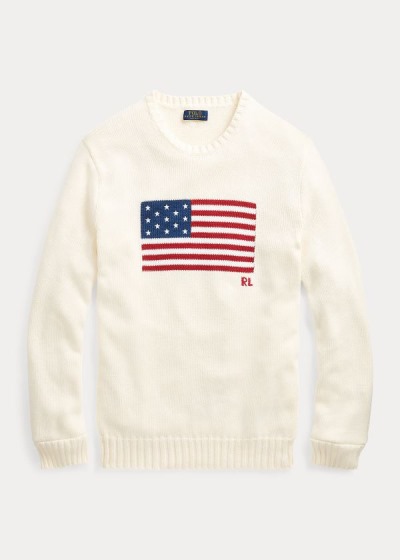 Sueter Polo Ralph Lauren Hombre Creme - The Iconic Flag - FAXRD5074